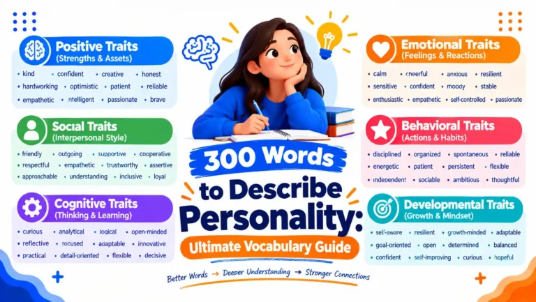 300 Words to Describe Personality: Ultimate Guide